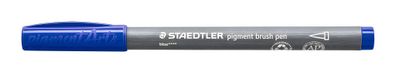Staedtler pigment brush pen blau