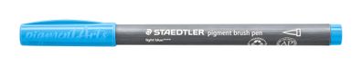 Staedtler pigment brush pen lichtblau