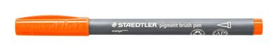 Staedtler pigment brush pen orange