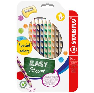 Stabilo EASYcolors L 12er Etui neue Farben mit Spitzer