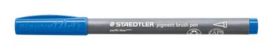 Staedtler pigment brush pen pazifikblau