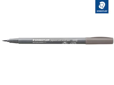 Staedtler pigment soft brush pen warmgr. med