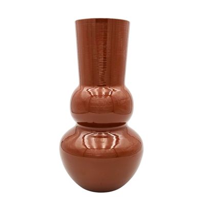 Vase Retro Zinkvase Beige Terrakotta 30x15 Blumenvase Dekovase Blumengefäß-Terrakotta