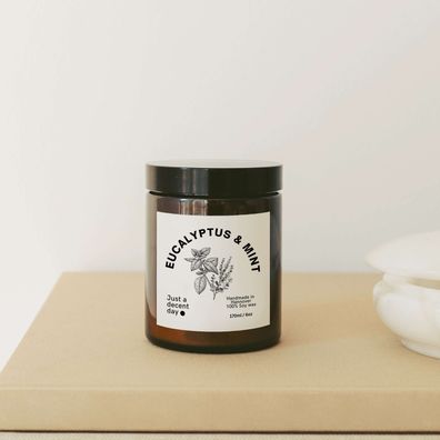 Duftkerze Eucalyptus & Mint â?? Gardening Collection â?? 170ml Sojawachs â?? Frischer
