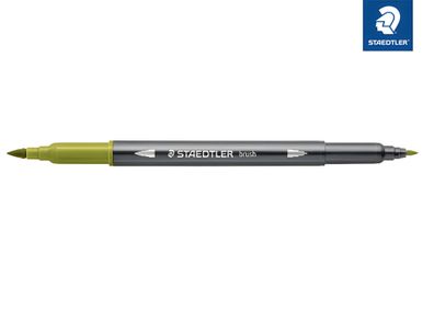 Staedtler Doppelfaserm. wasserverm. olivgrün
