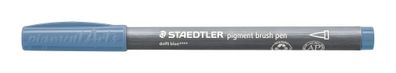 Staedtler pigment brush pen delfterblau