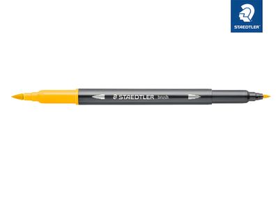Staedtler Doppelfaserm. wasserverm. lichtgelb