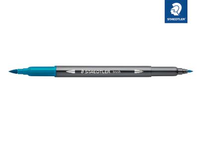 Staedtler Doppelfaserm. wasserverm. opal grün
