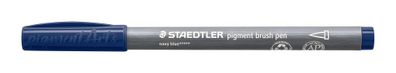 Staedtler pigment brush pen marineblau