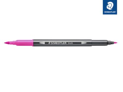 Staedtler Doppelfaserm. wasserverm. rotlila