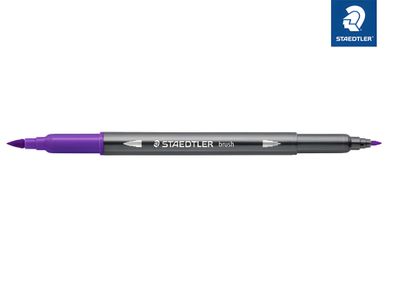 Staedtler Doppelfaserm. wasserverm. violett