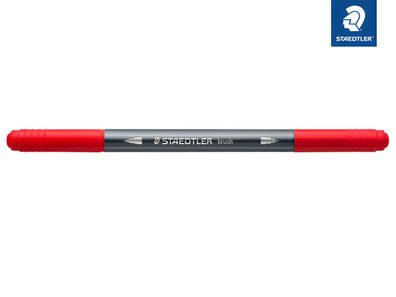 Staedtler Doppelfaserm. wasserverm. rot