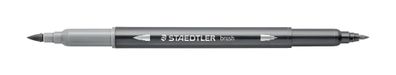 Staedtler Doppelfaserm. wasserverm. hellgrau