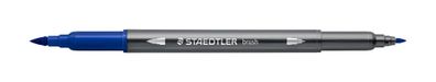 Staedtler Doppelfaserm. wasserverm. blau