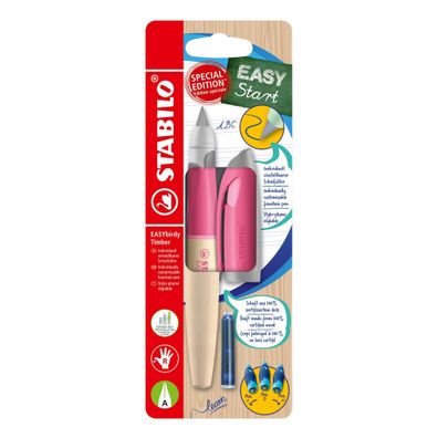 Stabilo EASYbirdy Timber R mit Feder A rosa 4006381606226