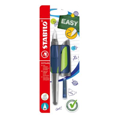 Stabilo EASYbuddy Feder M stahlblau/limette 4006381607001