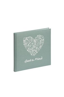 Pagna Gästebuch 25x25cm Prägung englisch 128S minze