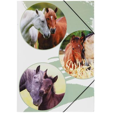 Pagna Gummizugmappe A3 PP Lovely 3 Einschlagklappen