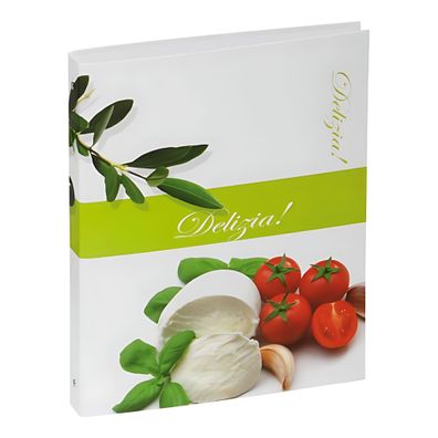 Pagna Rezeptringbuch A4 Olive Tomate 4-Ring + Register