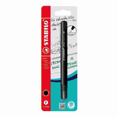 Stabilo dr!ver F 1er Blister schwarz