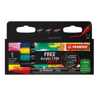 Stabilo FREE Acrylic T100 Royal Set NEU