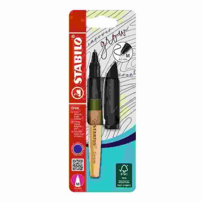 Stabilo Grow Kugelschreiber moosgrün/Eiche Kartonblister
