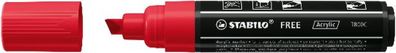 Stabilo FREE Acrylic T800C karmin mit Sleeve