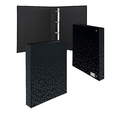 Herma Fotobook A4, 46 mm Rückenbreite 4D-Ring Karton schwarz veredelt