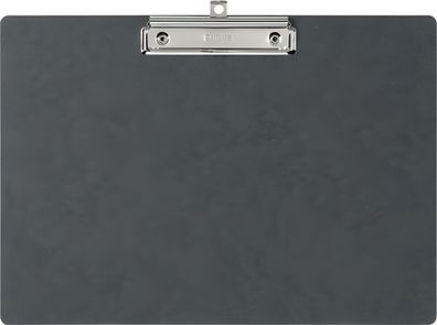 Klemmbrett A4 quer Hartpappe schwarz