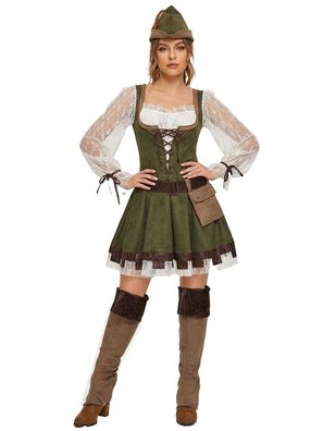Kostüm Bogenschützin Jägerin Mittelalter