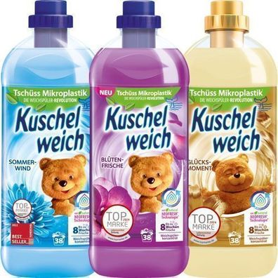Kuschelweich Weichspüler Set - 3 Flaschen à 1L