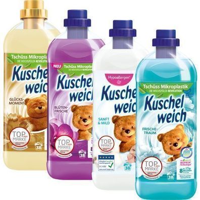 Kuschelweich Flüssigweichspüler Set 4x1l