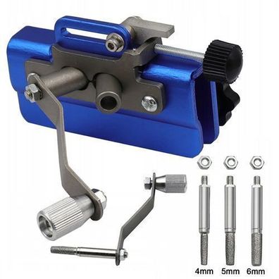 Rosfix Kettenschärfer mit Handkurbel – 70x60x28 mm | Aluminium, 200 g