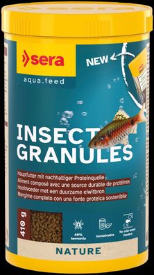Sera Insect Granules Nature 1000ml - langsam sinkendes Softgranulat Granulat