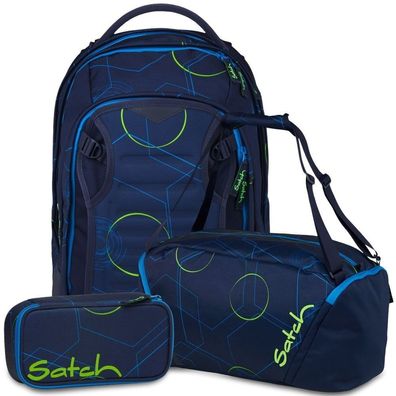 satch Match Plus Set Matchplus + Sporttasche + Schlamperbox MatpDufBsc-26, Bl