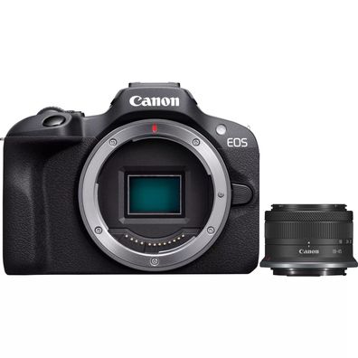 Canon EOS R100 + RF-S 18-45mm F4.5-6.3 IS STM Kit, 24,1 MP, 6000 x 4000 Pixel, CMOS,