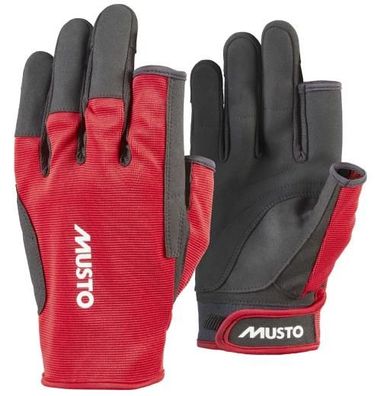 Musto, Segelhandschuh Essential Sailing Glove 2.0 L/F, Rot