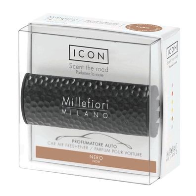 Millefiori Milano Icon Auto-Lufterfrischer, Schwarz, 1 Un