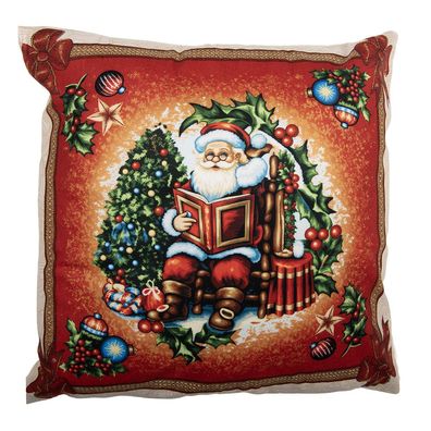 Clayre & Eef Kissenbezug 45x45 cm Beige Polyester (Gr. 45x45 cm)