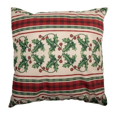 Clayre & Eef Kissenbezug 45x45 cm Beige Polyester (Gr. 45x45 cm)