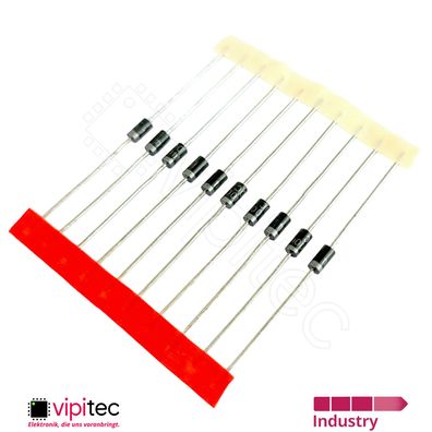 1N4004 Gleichrichterdiode THT DO41 DO204AC 400V 1A -50..175°C Rectifier Diode