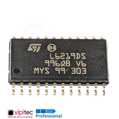 E-L6219DS Schrittmotor-Treiber 2-fach SMD SO24 TTL 10..46V Motor Stepper L6219DS