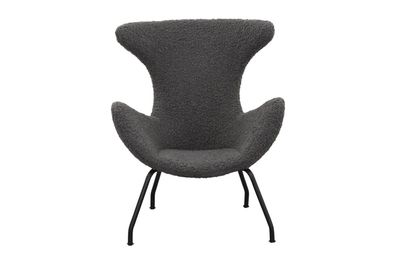 Relaxsessel Metall Polyester Grau