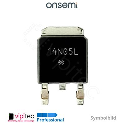 RFD14N05LSM N-Kanal MOSFET 50V 14A 48W 100ns SMD DPAK TO-252AA N-Channel RFD14N