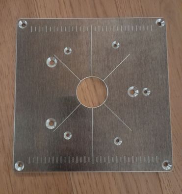 Frästisch Einlegeplatte Befestigungsplatte Oberfräse Bosch POF1400ACE POF1200AE