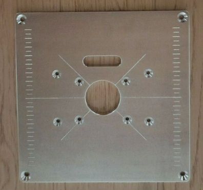 Frästisch Einlegeplatte Befestigungsplatte Oberfräse Makita RT0700, T0702, RT50Z