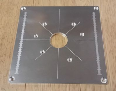 Frästisch Einlegeplatte Befestigungsplatte Oberfräse Festool OF1010EBQ 1mm Skala