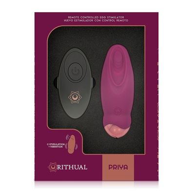 Rithual - PRIYA Egg mit Fernbedienung G-Spot + Vibration + ; Gratis Geschenk