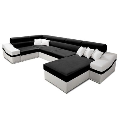 Best For Home Ecksofa Bob MAXI mit Schlaffunktion, praktischem Bettkasten & 6 Kissen