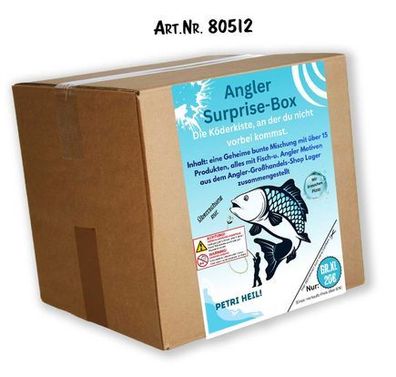 Mystery-box Überraschungsbox für Angler - Neuware - 15 Artikel - 80512